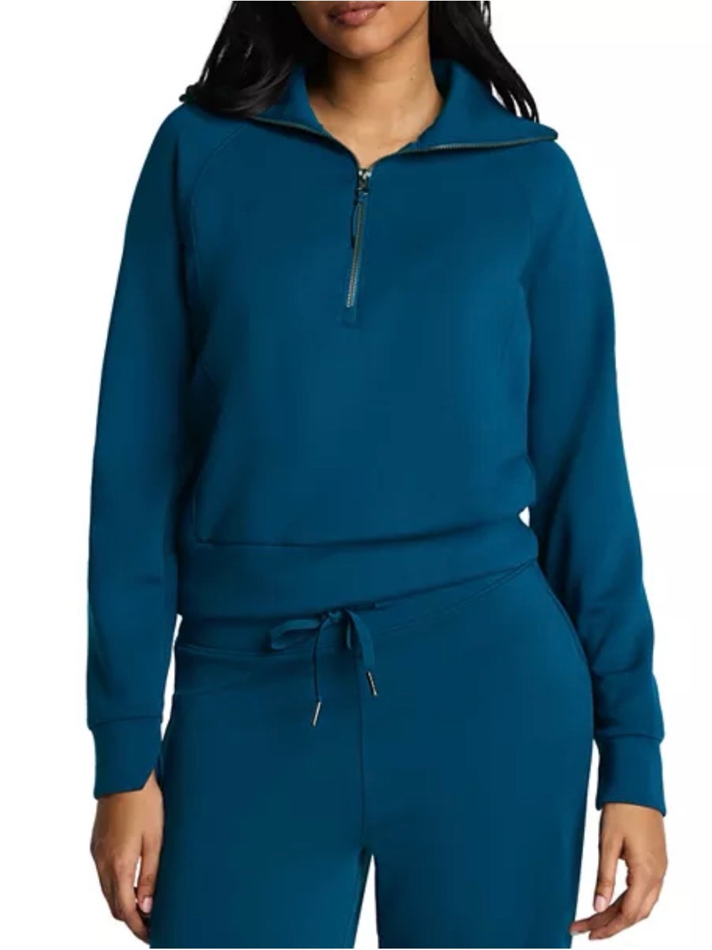 SPANX Air Essentials Half-Zip in Cove